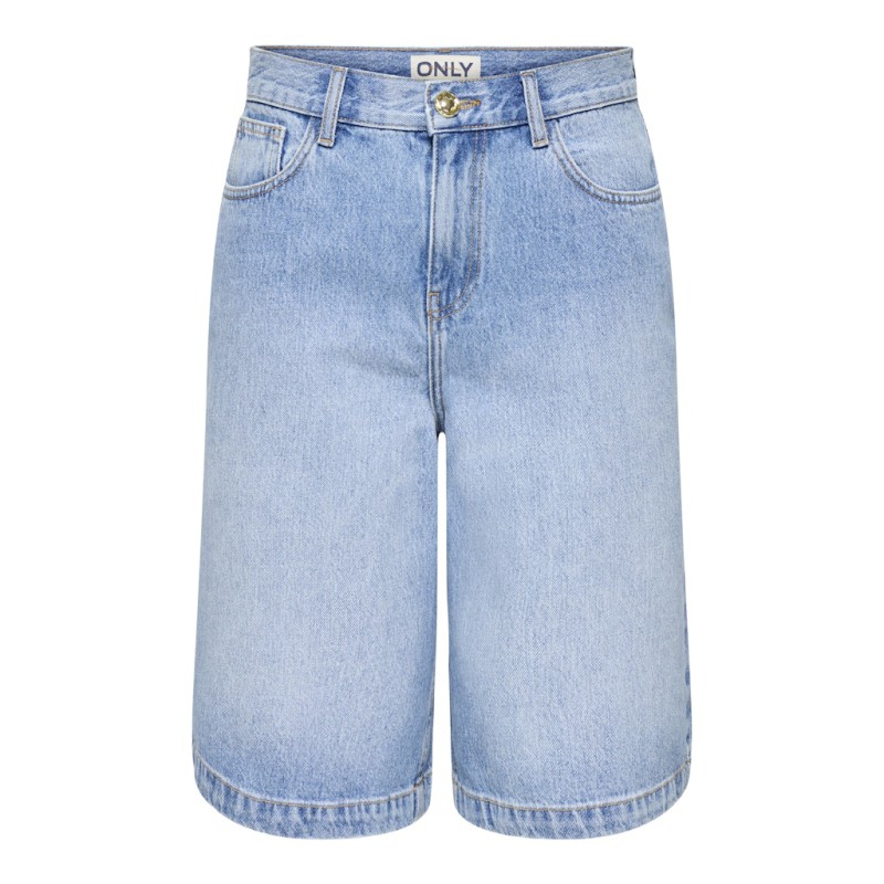 ONLY Zagu-doris midi denim shorts - Medium Blue Denim