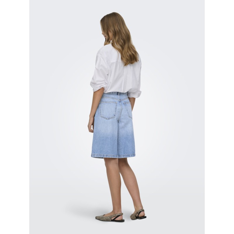 ONLY Zagu-doris midi denim shorts - Medium Blue Denim