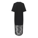 ONLY Cliff kortærmet blonde kjole - Black
