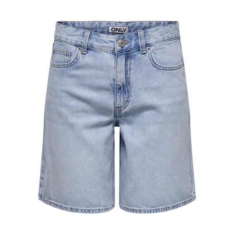 ONLY Lumi mom denim shorts - Light Blue Denim