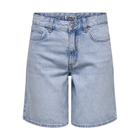 ONLY Lumi mom denim shorts - Light Blue Denim