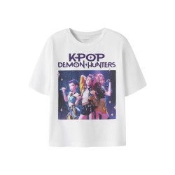 NAME IT KIDS Mara kpop kortærmet t-shirt - Bright White