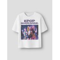 NAME IT KIDS Mara kpop kortærmet t-shirt - Bright White