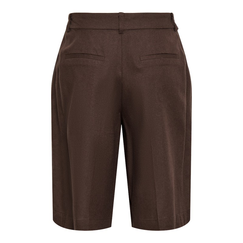 JDY Naomi hør mellem talje bermuda shorts - Chicory Coffee