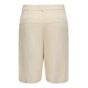 JDY Naomi hør mellem talje bermuda shorts - Wheat