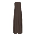 JDY Caya hør lang kjole - Chocolate Brown