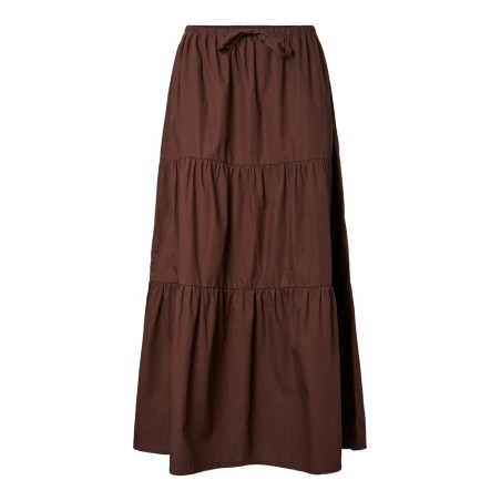 PIECES Pamimilla ankle nederdel - Chicory Coffee