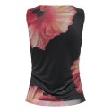 JDY Lea Mesh rouching top - Sort