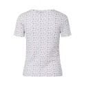 PIECES Turiel kortærmet t-shirt - Cloud Dancer Pink flowers