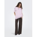 JDY Urba kortærmet asymmetrisk t-shirt - Winsome Orchid