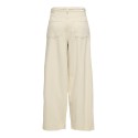 JDY Chlore mellem talje barrel fit denim bukser - Ecru
