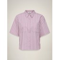 JDY Mio 2/4 ærme boxy skjorte - Pink Lady