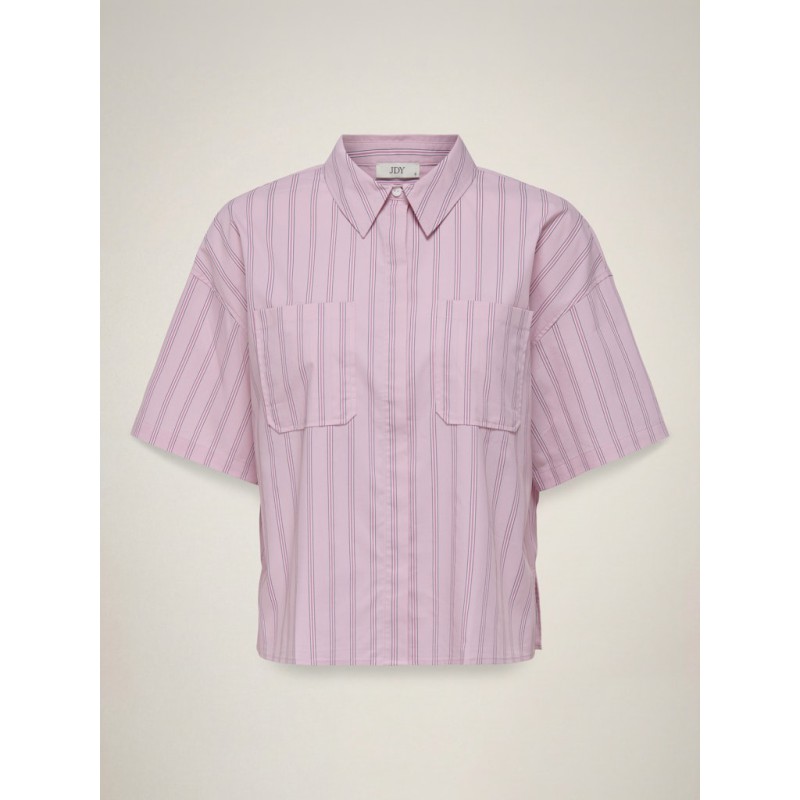JDY Mio 2/4 ærme boxy skjorte - Pink Lady