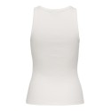 JDY Tulle broderi tanktop - Cloud Dancer