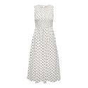 JDY Diego smock midi kjole - Cloud Dancer / Sort Dots