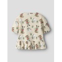 NAME IT Mini Mara Pippi kortærmet regular top - Peyote Melange