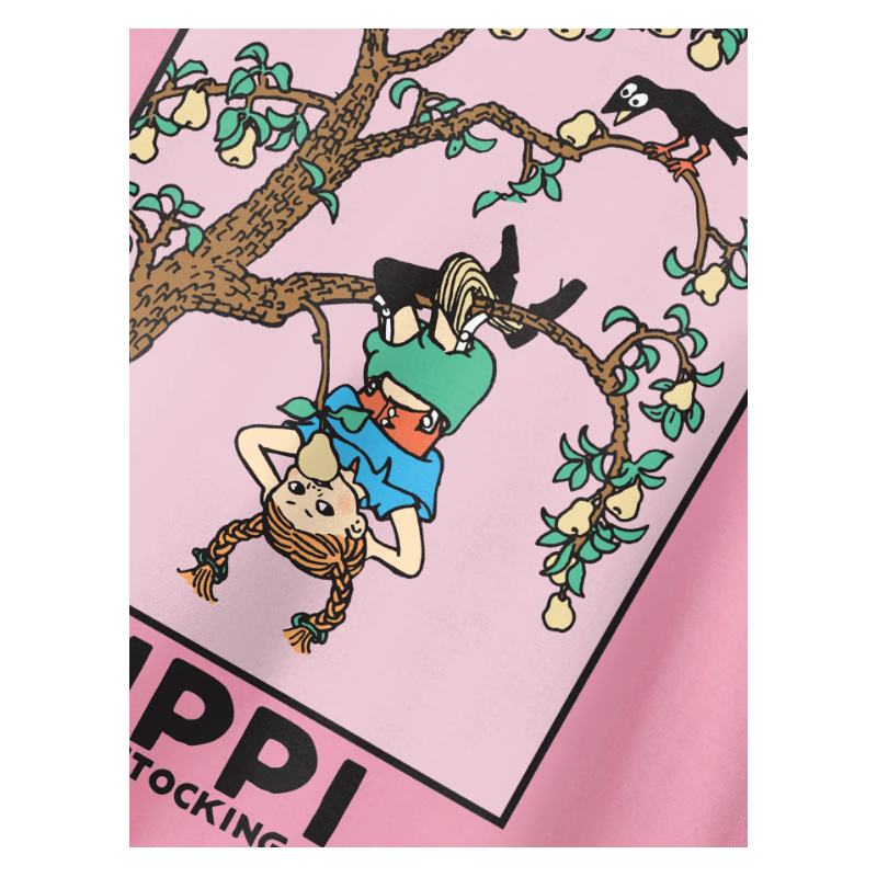 NAME IT Mini Muri Pippi kortærmet t-shirt - Pink Drink