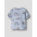 NAME IT Mini Jaxon kortærmet regular t-shirt - Blue Fog