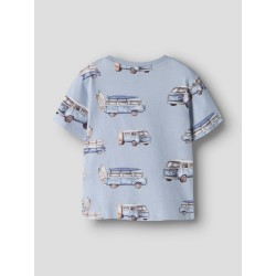 NAME IT Mini Jaxon kortærmet regular t-shirt - Blue Fog