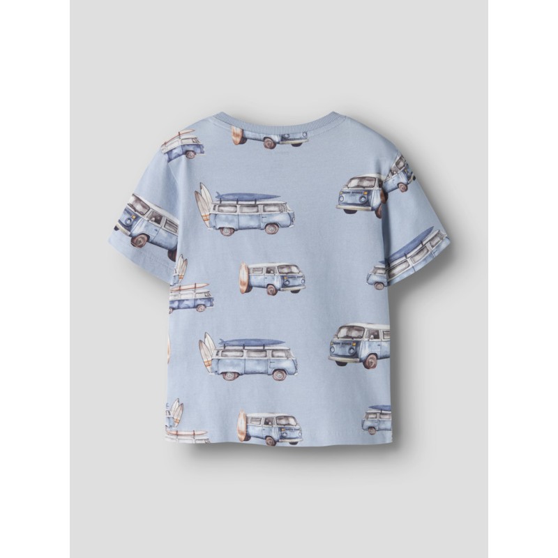 NAME IT Mini Jaxon kortærmet regular t-shirt - Blue Fog