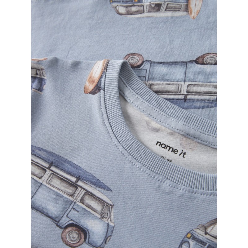 NAME IT Mini Jaxon kortærmet regular t-shirt - Blue Fog