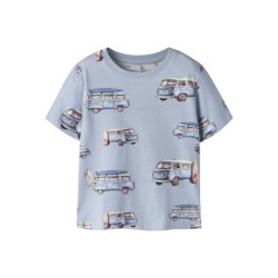 NAME IT Mini Jaxon kortærmet regular t-shirt - Blue Fog