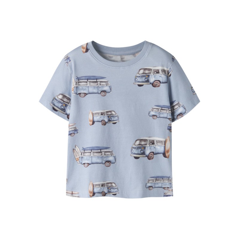 NAME IT Mini Jaxon kortærmet regular t-shirt - Blue Fog