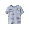 NAME IT Mini Jaxon kortærmet regular t-shirt - Blue Fog