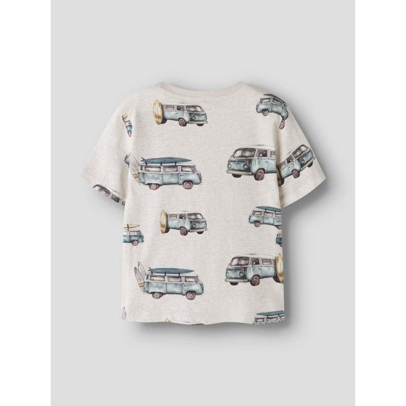 NAME IT Mini Jaxon kortærmet regular t-shirt - Peyote Melange