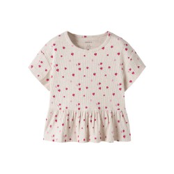 NAME IT Mini Jelly kortærmet top - Peyote Melange