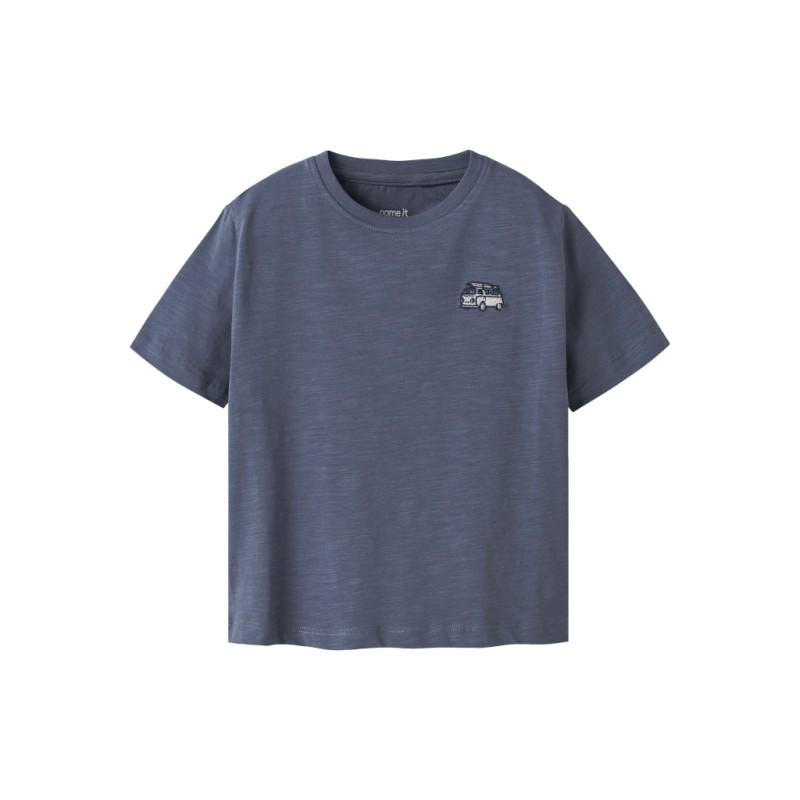 NAME IT Mini Jenso kortærmet regular t-shirt - Vintage Indigo
