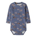 NAME IT Baby Janol langærmet bodystocking - Vintage Indigo