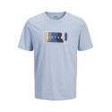 JJ REBEL Thomas kortærmet t-shirt - Cashmere Blue
