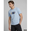 JJ REBEL Thomas kortærmet t-shirt - Cashmere Blue