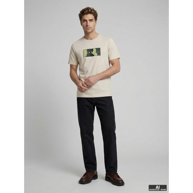 JJ REBEL Thomas kortærmet t-shirt - Moonbeam