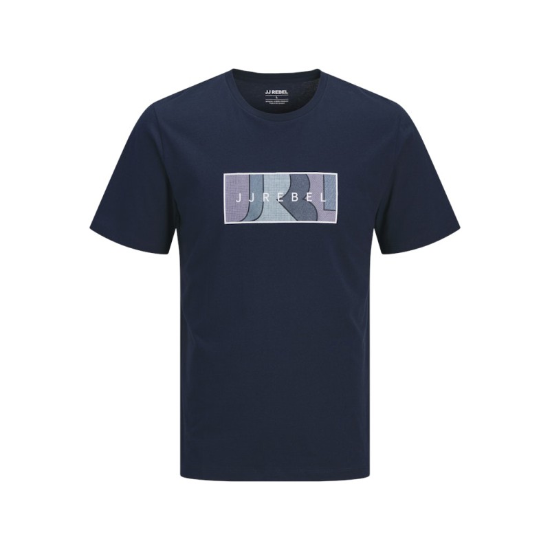 JJ REBEL Thomas kortærmet t-shirt - Navy Blazer