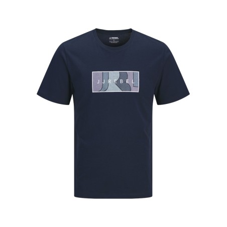 JJ REBEL Thomas kortærmet t-shirt - Navy Blazer