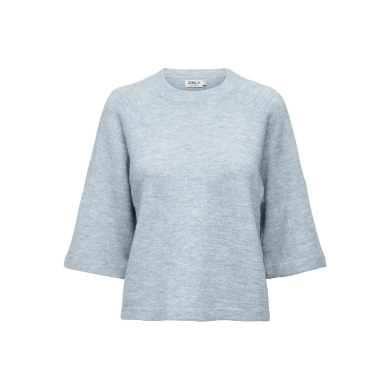 ONLY Simoni 3/4 Strik pullover - Cashmere Blue Melange
