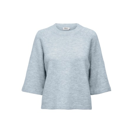 ONLY Simoni 3/4 Strik pullover - Cashmere Blue Melange