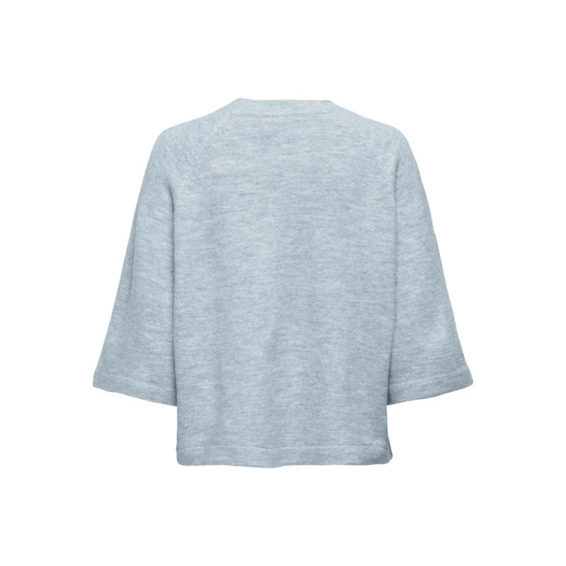 ONLY Simoni 3/4 Strik pullover - Cashmere Blue Melange