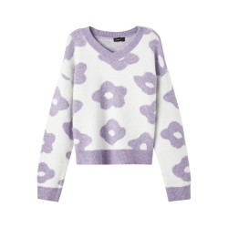 LMTD Taisy L/S Kort Strik - Sand Verbena