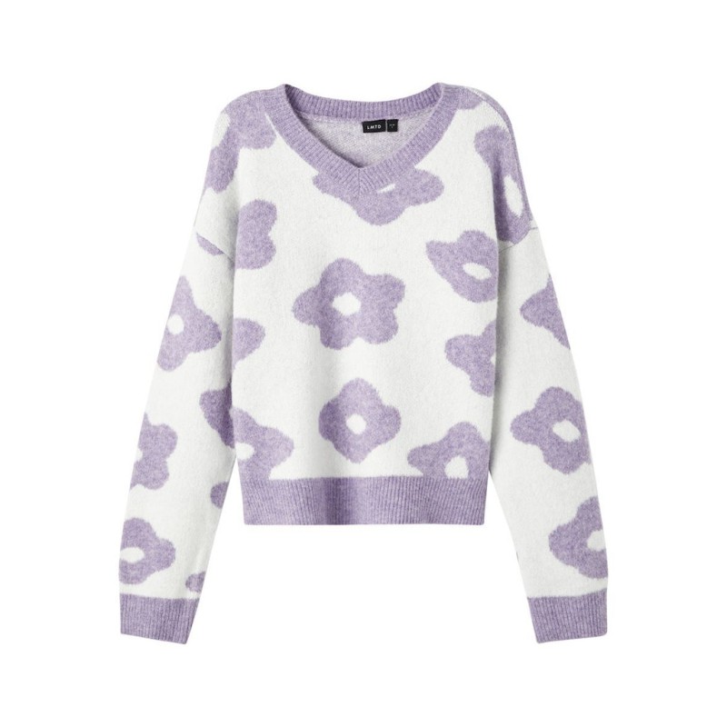 LMTD Taisy L/S Kort Strik - Sand Verbena