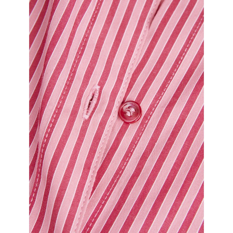 JJXX Jamie langærmet relaxed poplin skjorte - Cerise