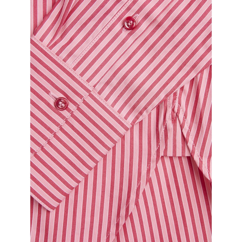 JJXX Jamie langærmet relaxed poplin skjorte - Cerise