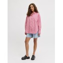 JJXX Jamie langærmet relaxed poplin skjorte - Cerise