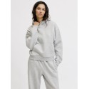 JJXX Studio vesterbro langærmet hættetrøje - Light grey melange