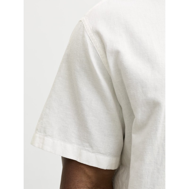 JACK & JONES Plus Breeze Hør kortærmet Skjorte - Hvid
