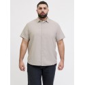 JACK & JONES Plus Breeze Hør Kortærmet Skjorte - String