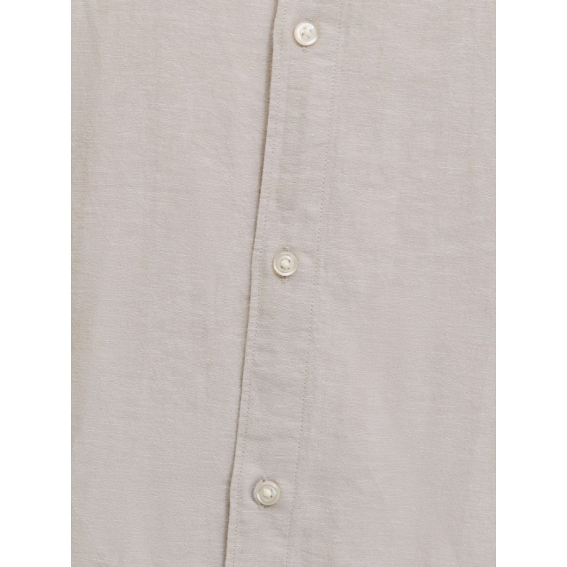 JACK & JONES Plus Breeze Hør Kortærmet Skjorte - String