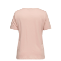 ONLY CARMAKOMA Malle kortærmeret t-shirt - Misty Rose Flower heart